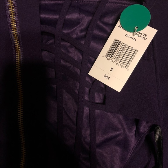 NWT BEE Smart Eggplant Sleeveless Party Dress 💜 - Picture 4 of 8